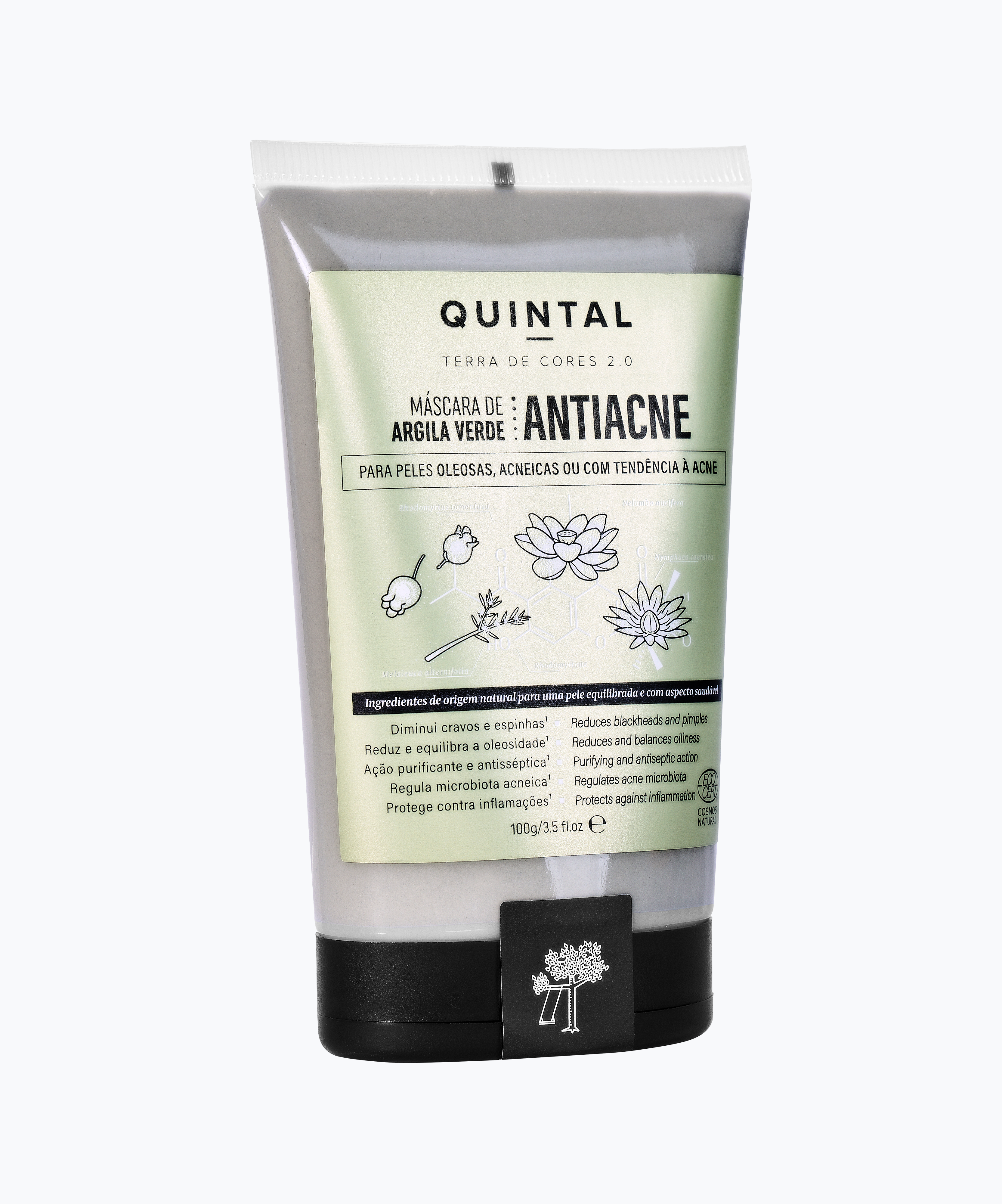 Máscara de Argila Verde Antiacne Quintal Lab