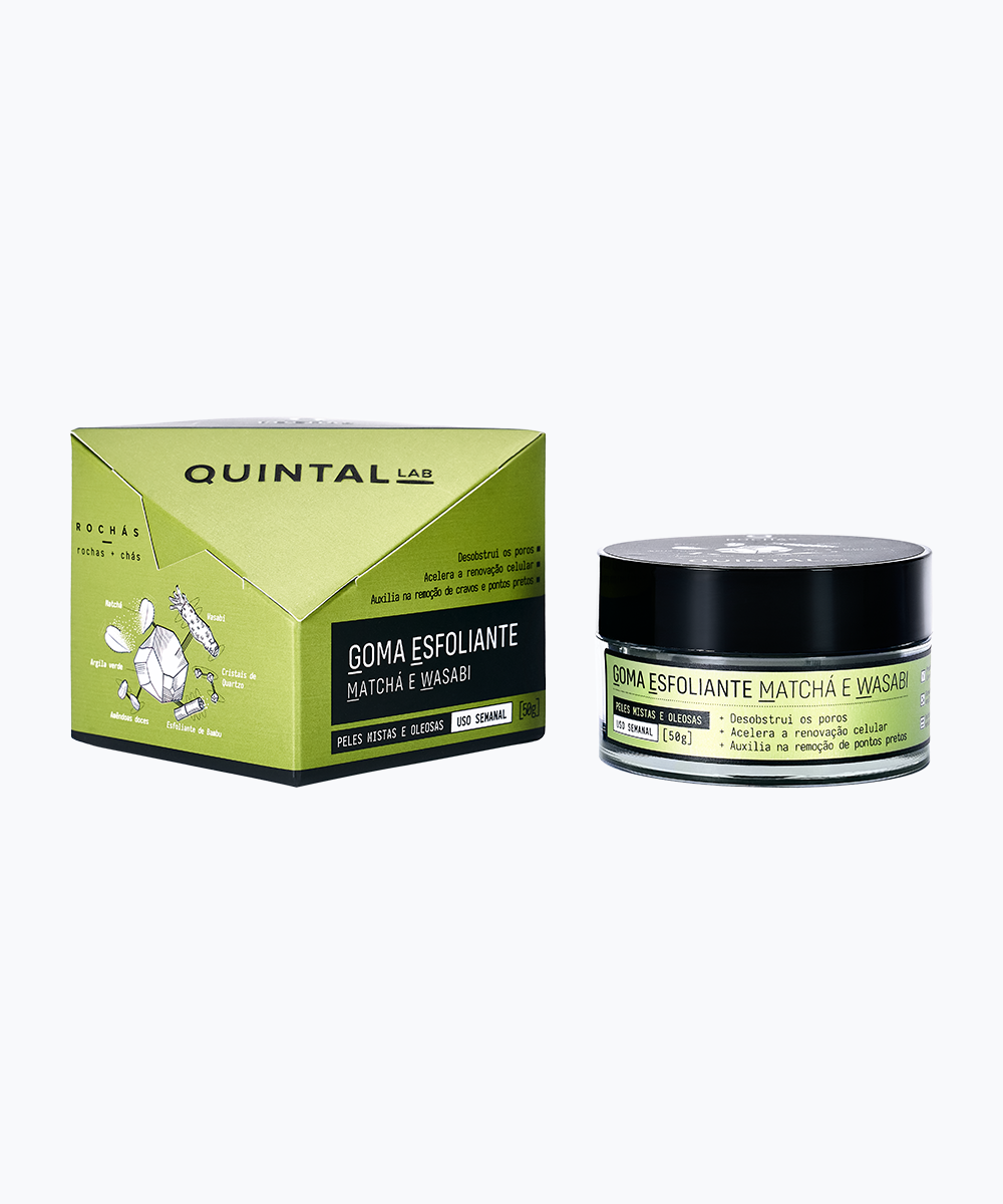 Goma Esfoliante Facial Matcha e Wasabi