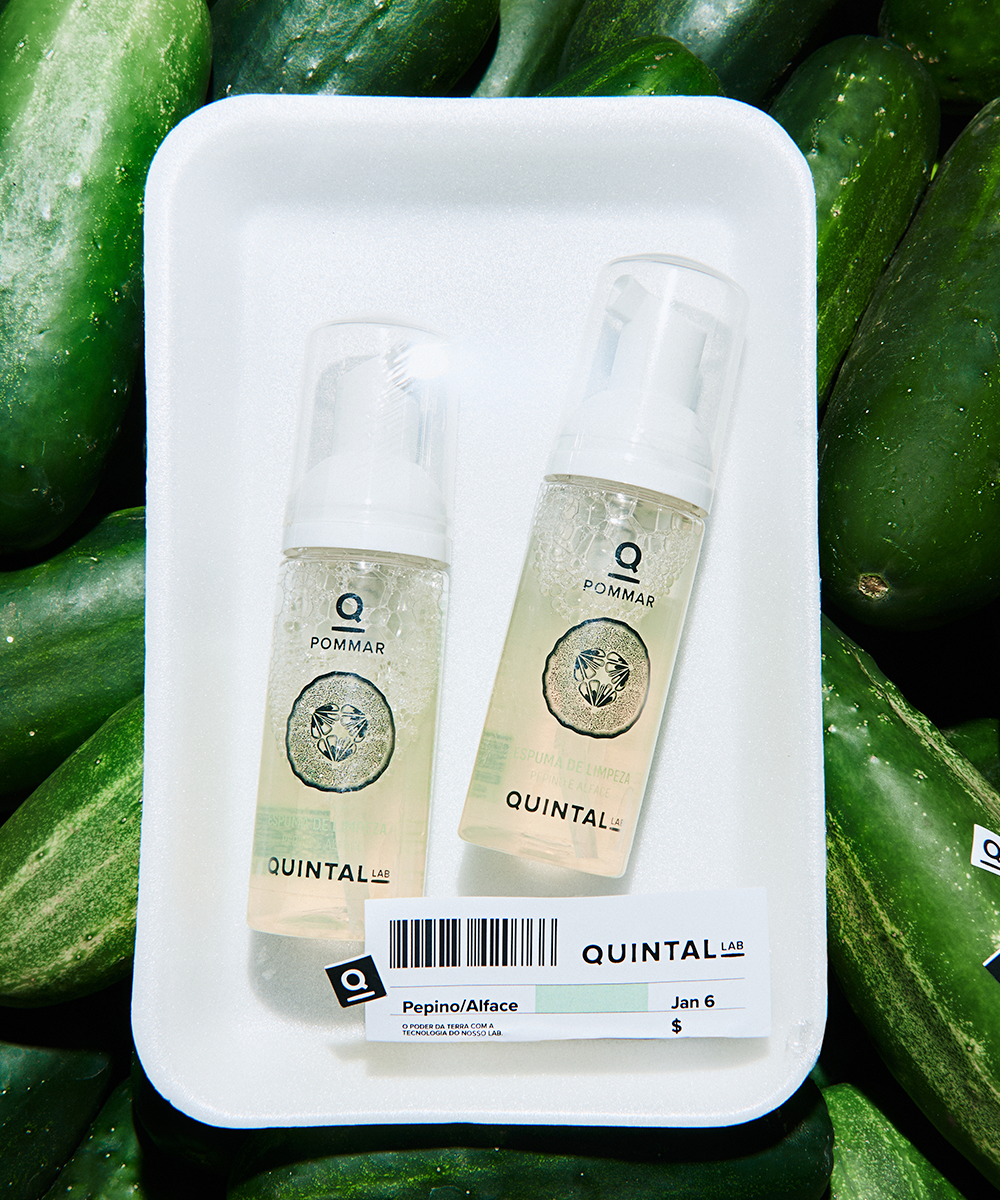 Espuma de Limpeza de Pepino e Alface