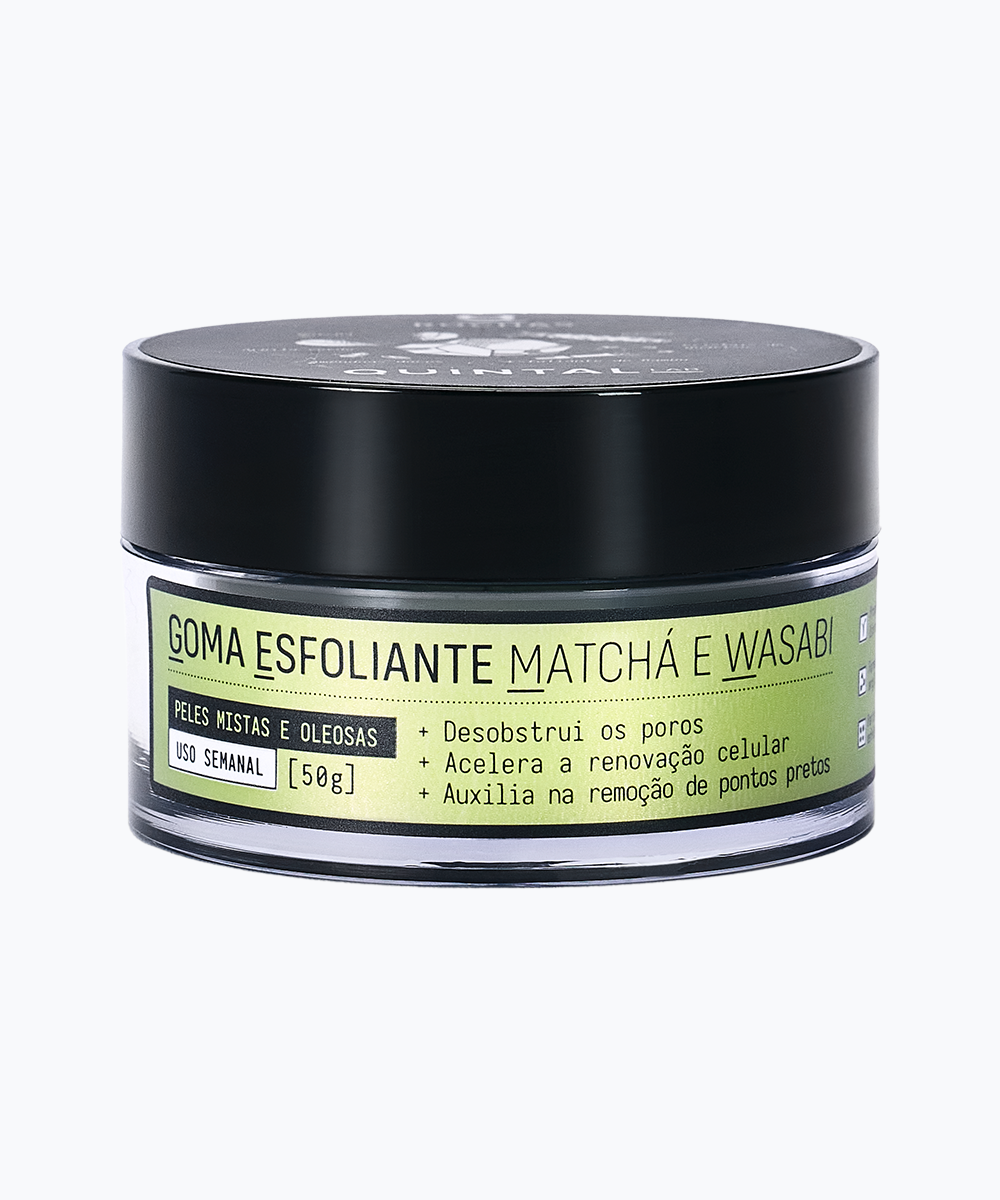 Goma Esfoliante Facial Matcha e Wasabi