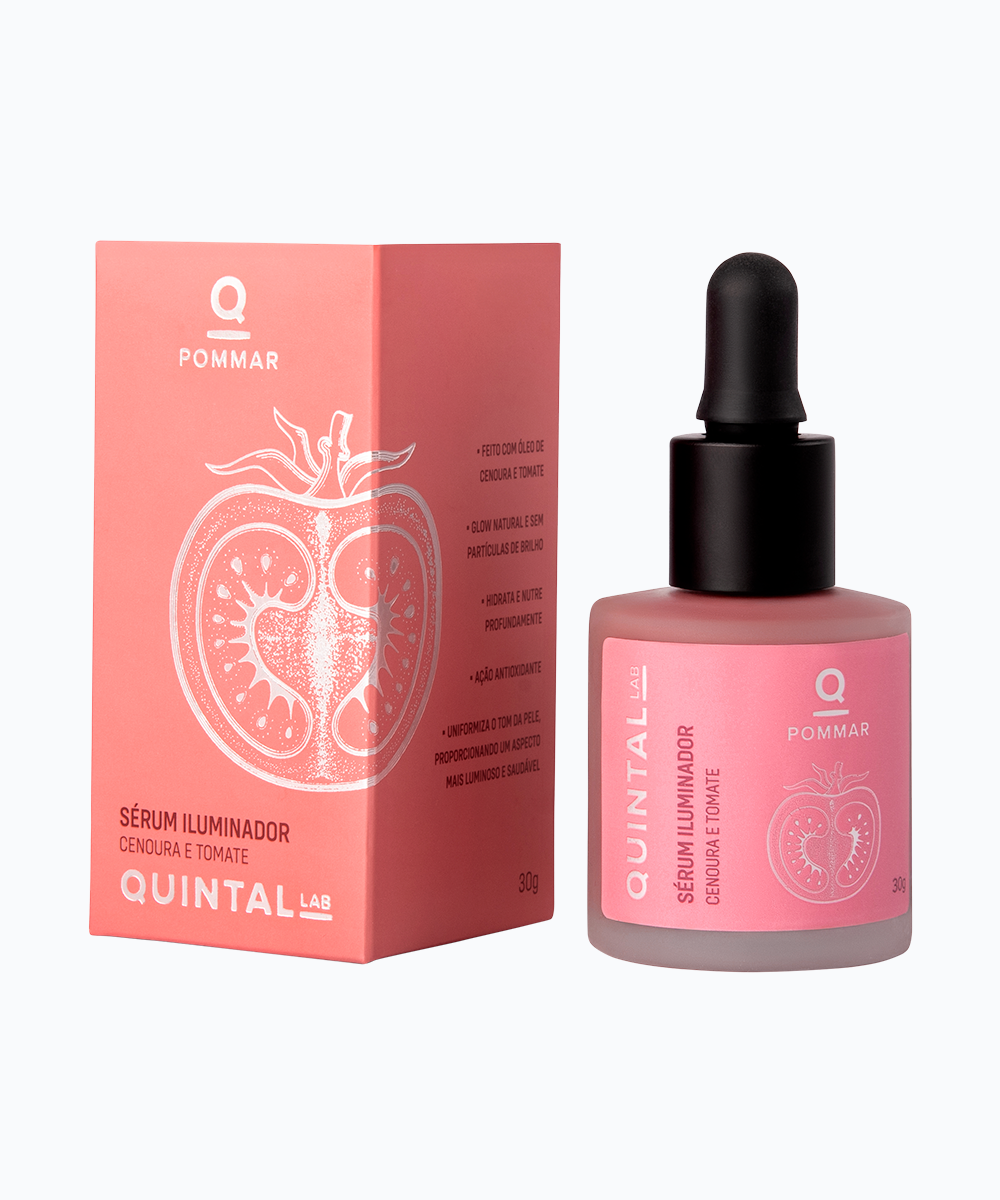 Sérum Iluminador de Cenoura e Tomate - rosa