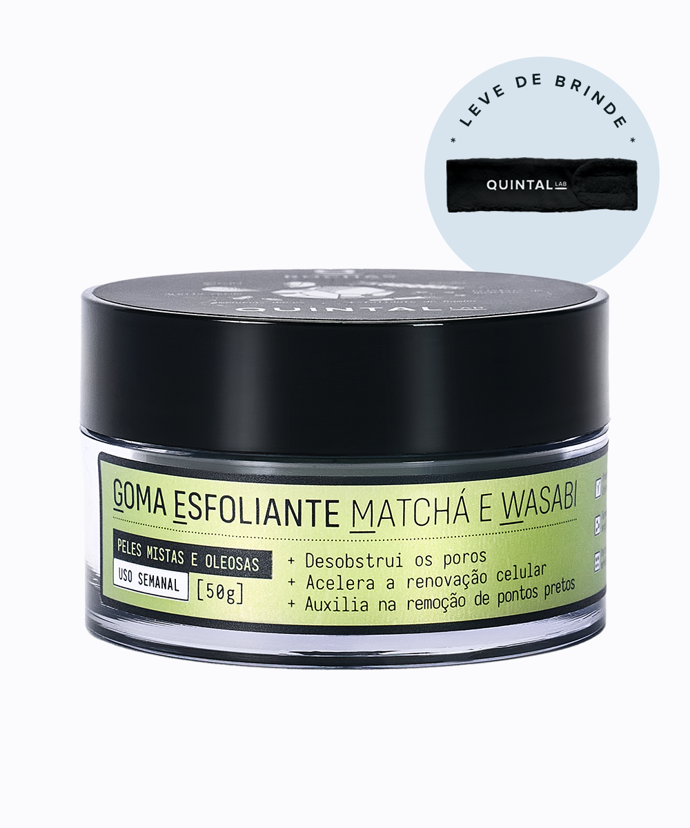 Goma Esfoliante Facial Matcha e Wasabi